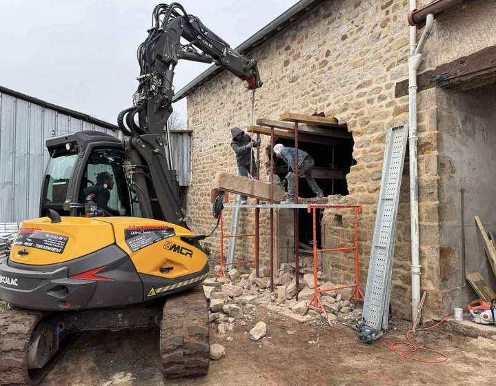 Démolition mur porteur Chauffailles